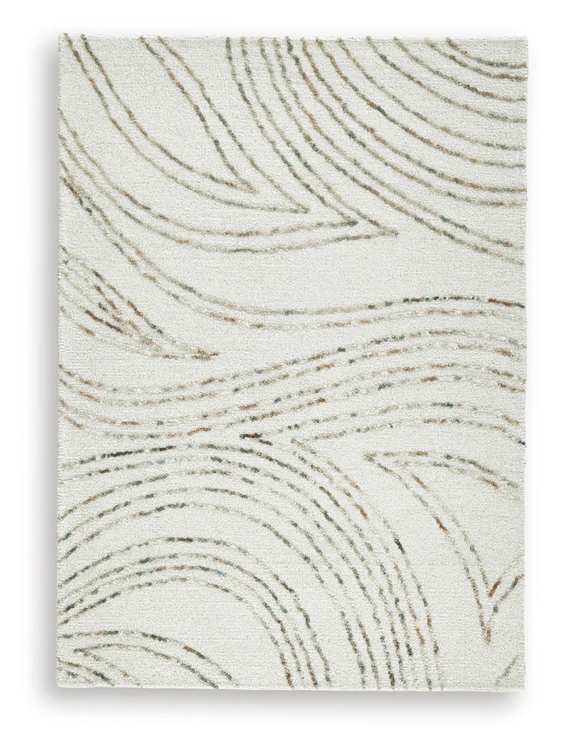 Deenbury Ivory/Green/Brown 5' x 7' Area Rug - Image 2