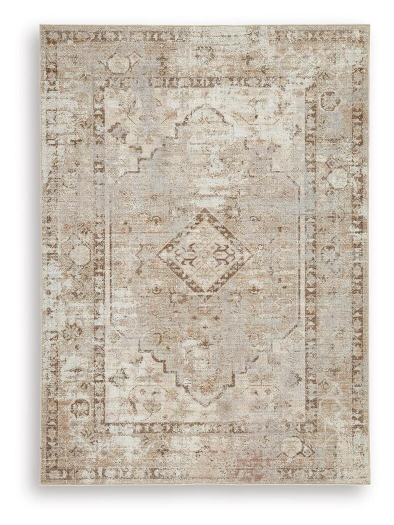 Livdon Brown/Beige/Gray Washable Medium Rug - Image 2