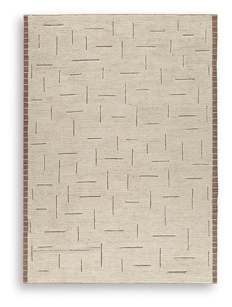 Clayman Beige/Brown Extra Large Rug - Image 2