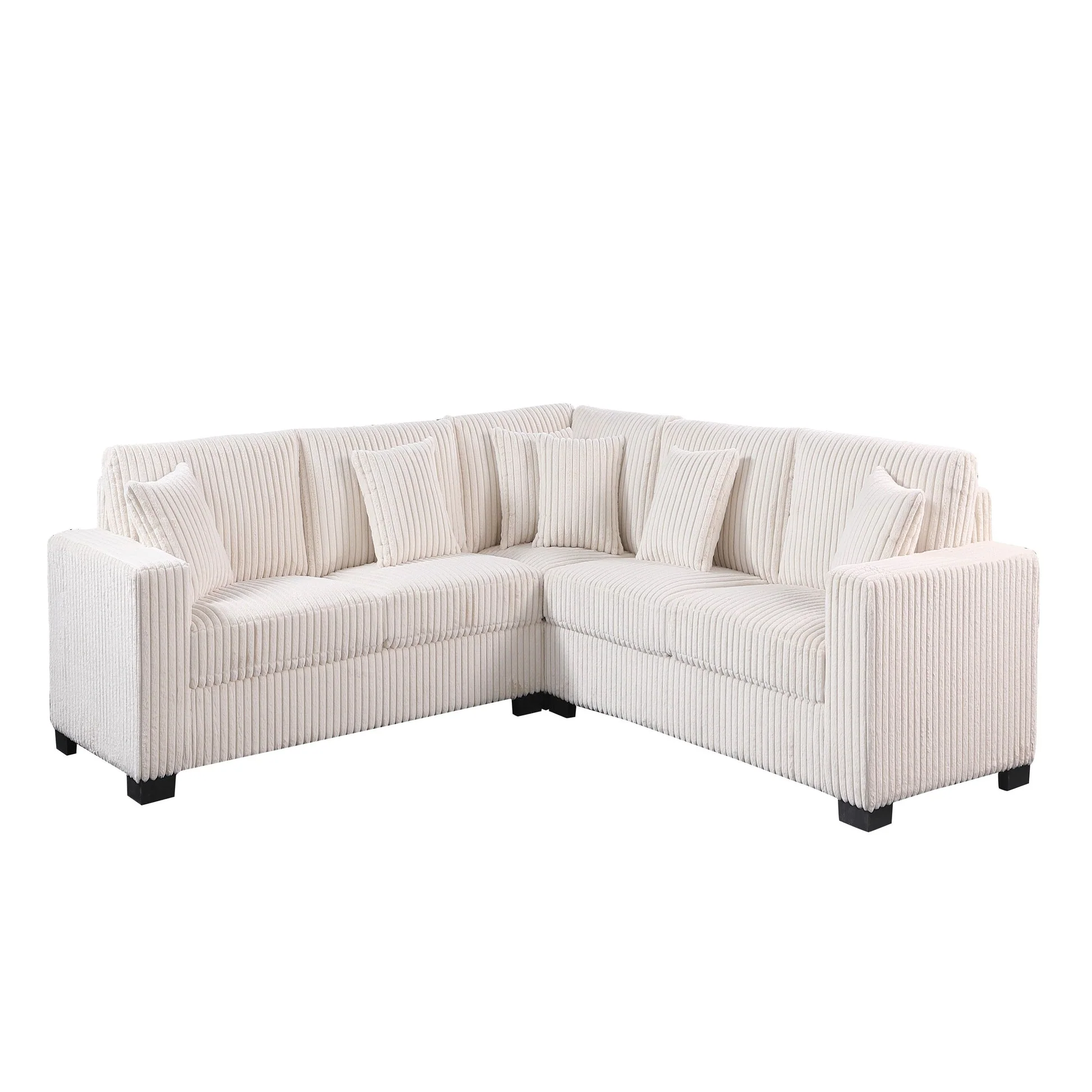 Comfy II Cream 2-Piece Sectional - Image 2