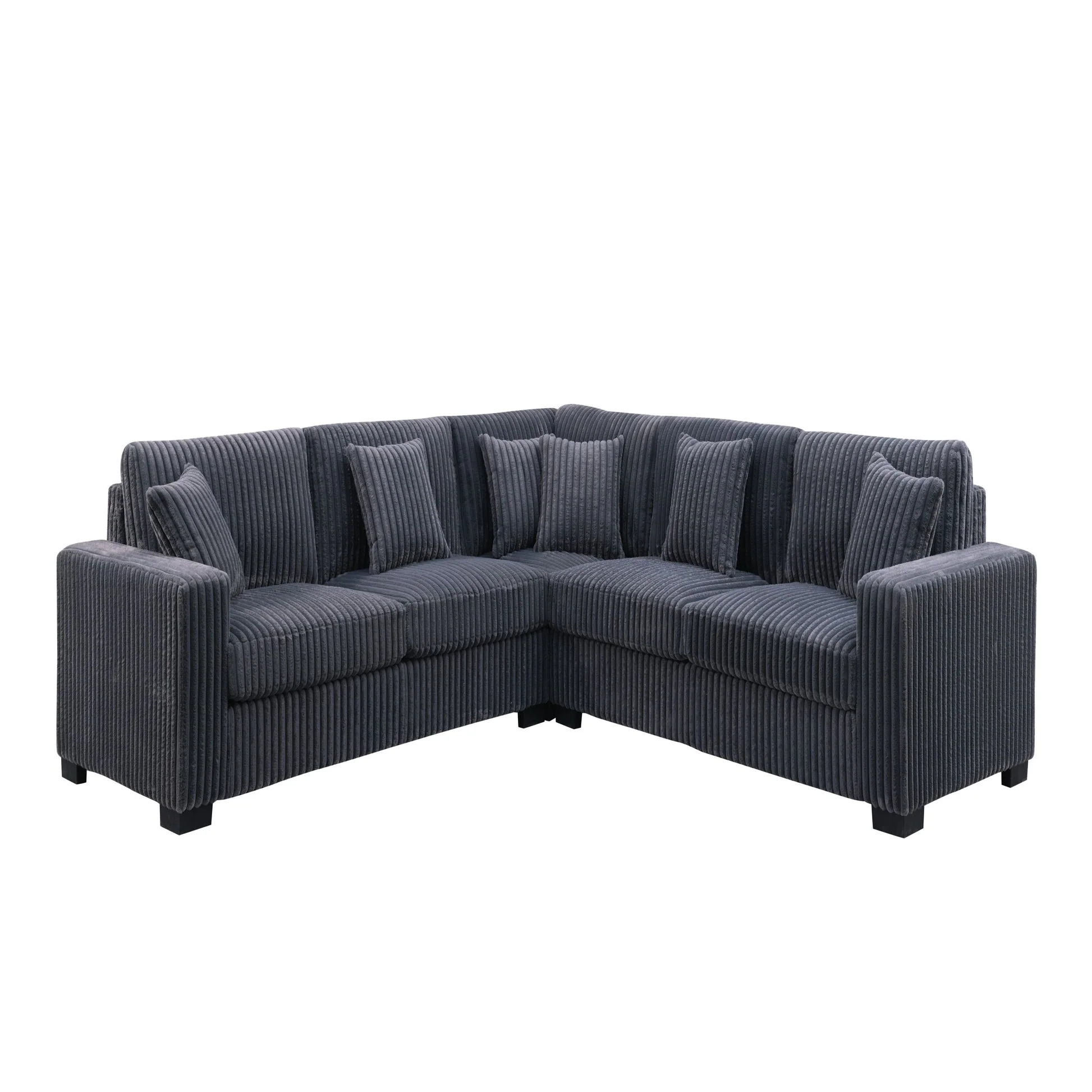 Comfy II Grey 2-Piece Sectional - Image 3