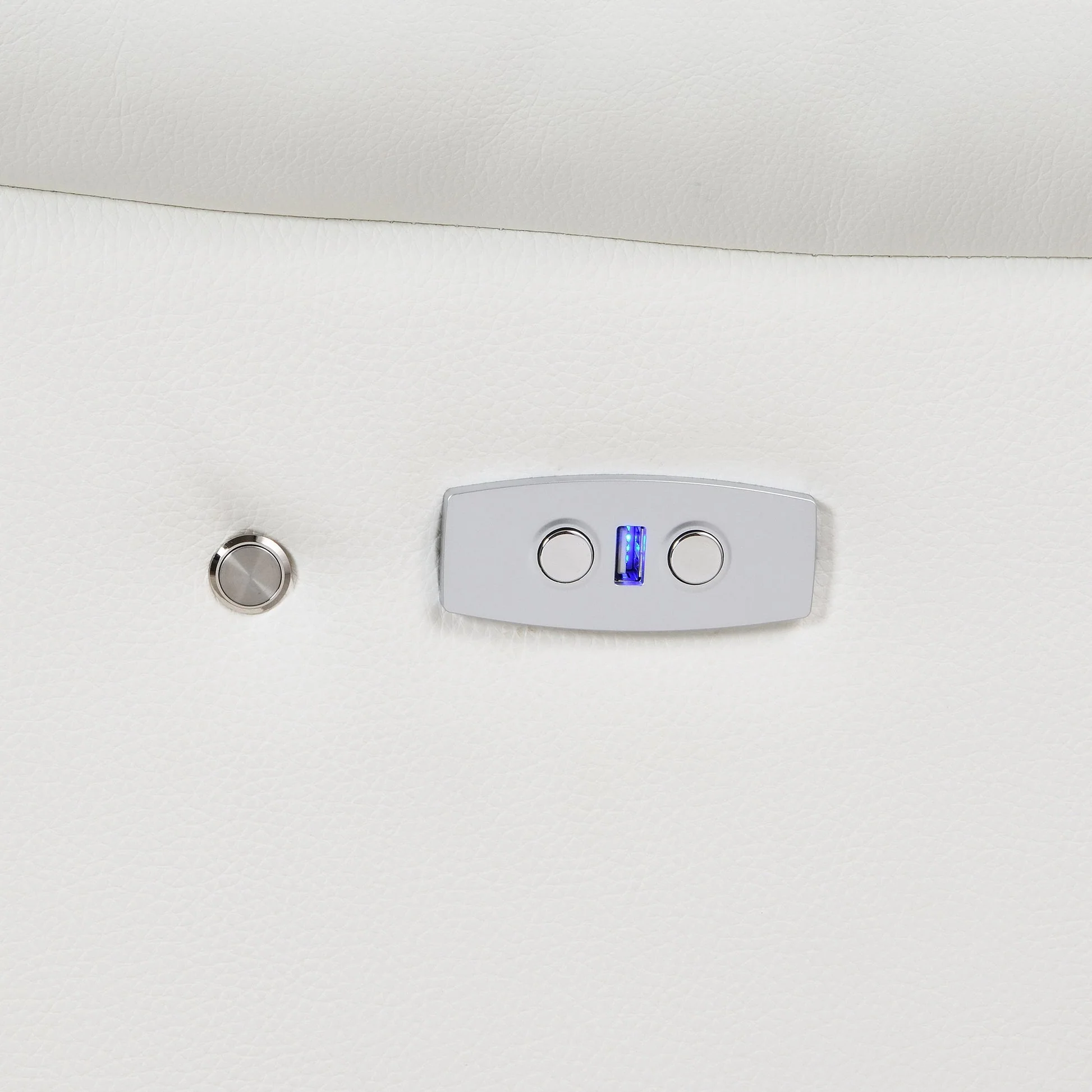 Sonic White Power Reclining Sectional - Image 3