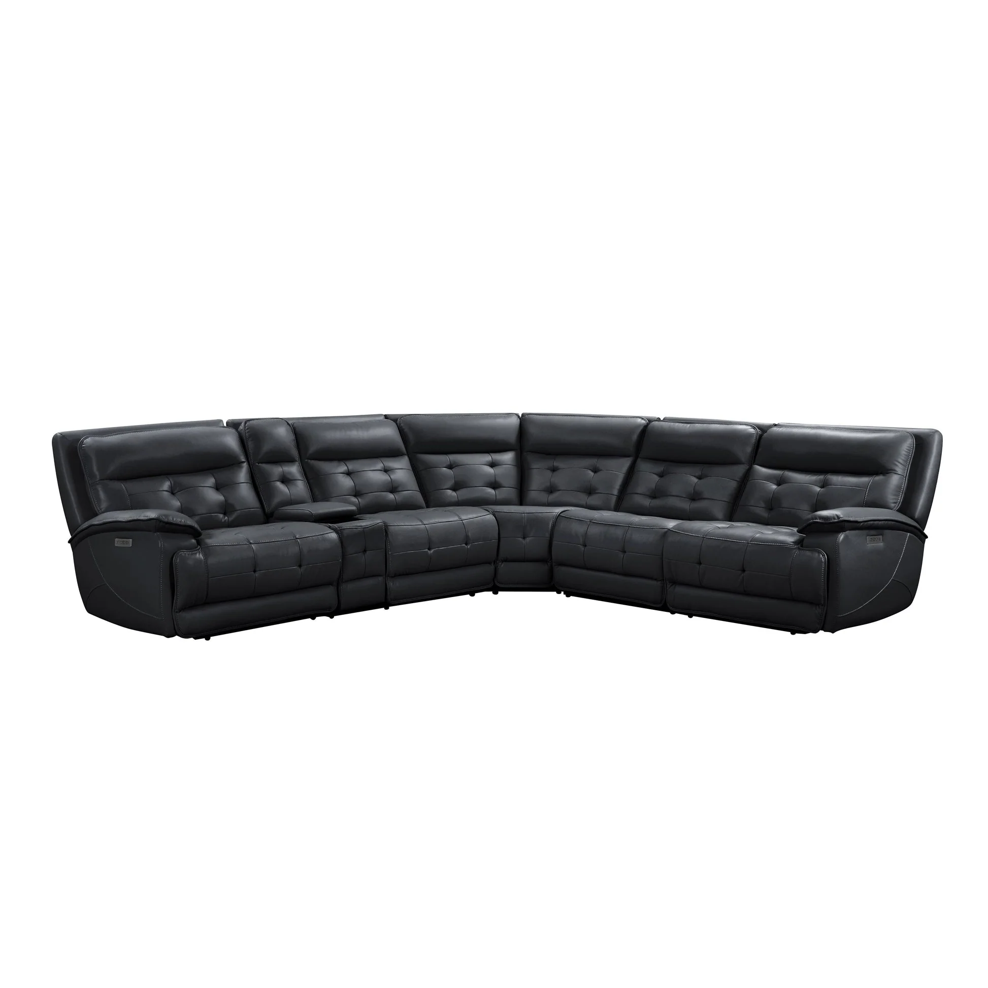 Starlight Black Power/Adj Headrest Reclining Sectional - Image 3