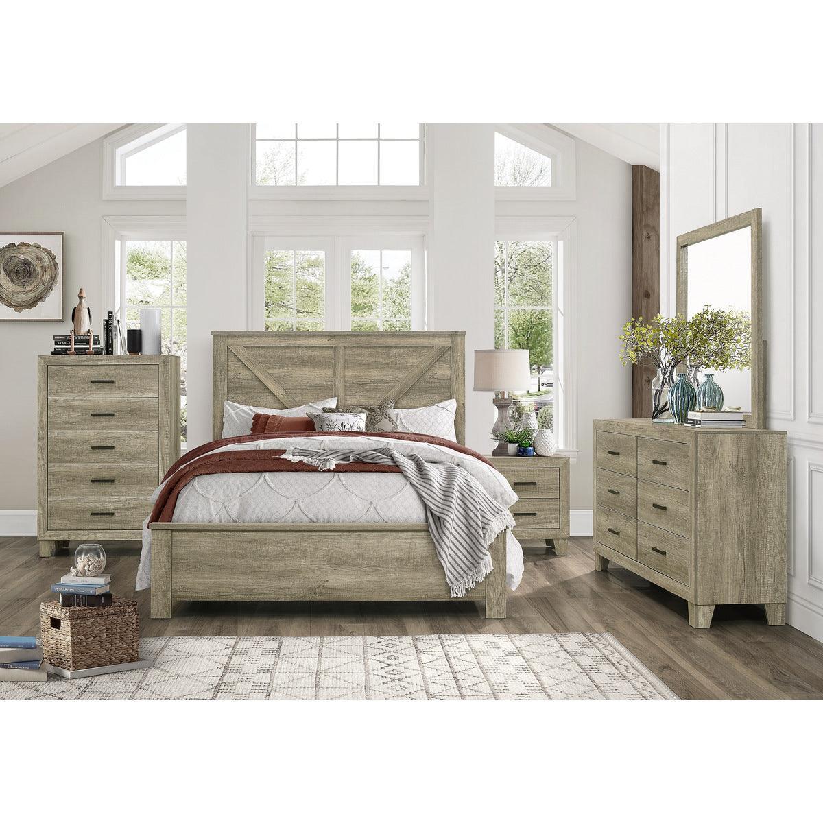 Avenue Light Gray Panel King Bed - Image 2