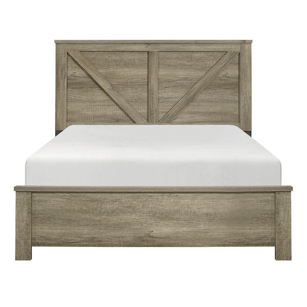 Avenue Light Gray Panel Queen Bed