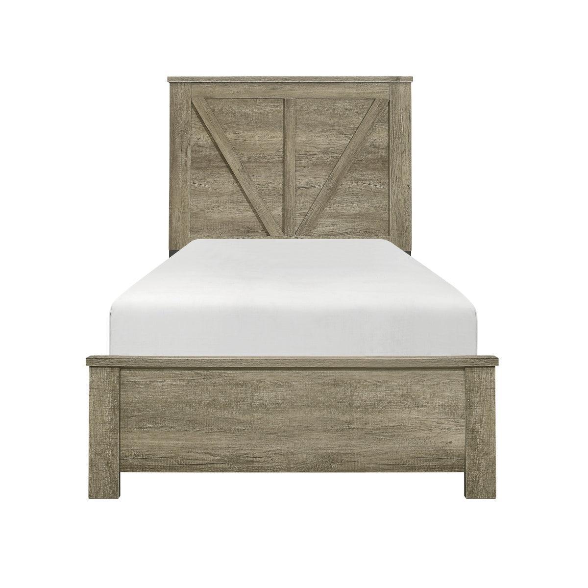 Gray Panel Twin Bed - Image 1