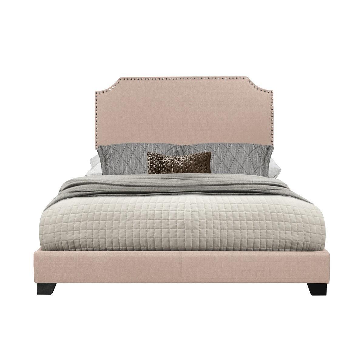 Miranda Beige Fabric Full Bed - Image 1