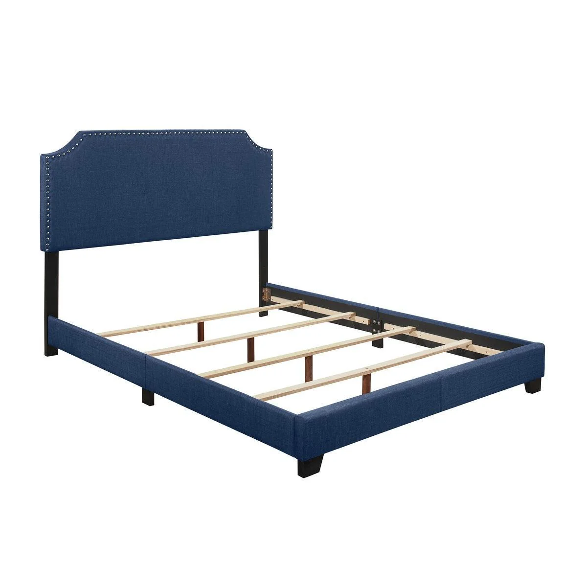 Miranda Blue Fabric Full Bed - Image 3