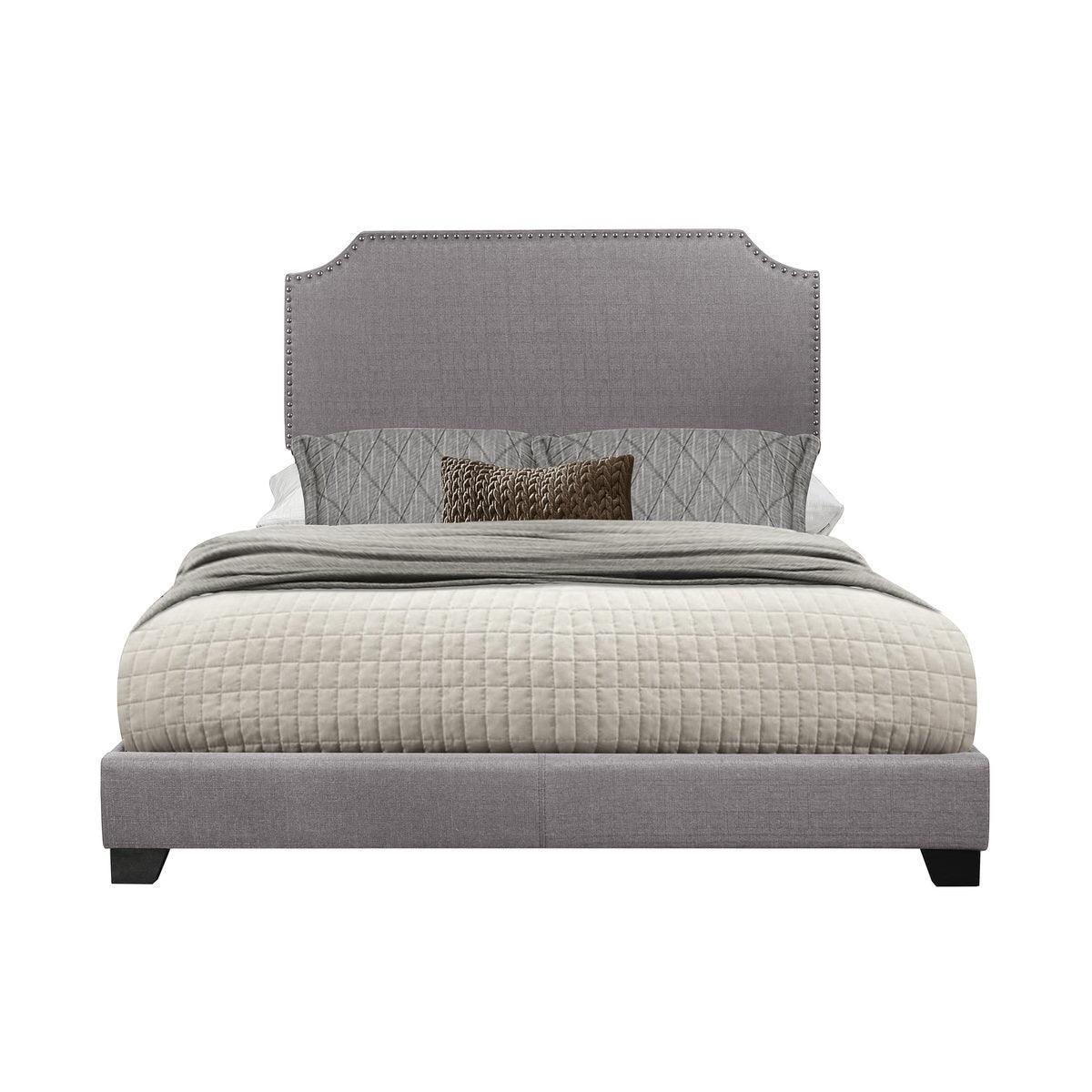 Miranda Gray Fabric Queen Bed - Image 1
