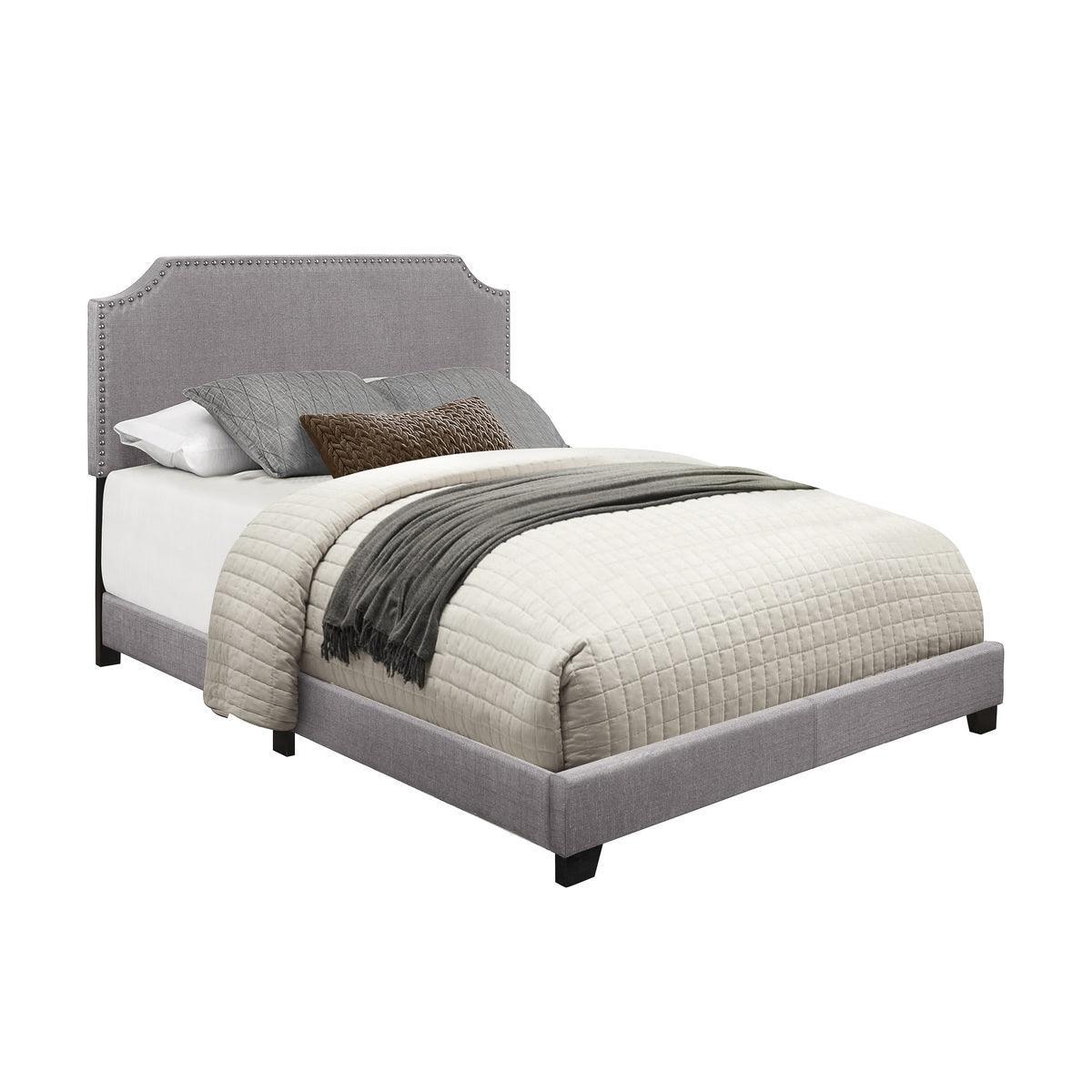Miranda Gray Fabric Queen Bed - Image 2