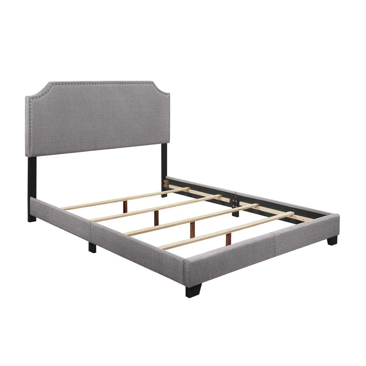 Miranda Gray Fabric Queen Bed - Image 3