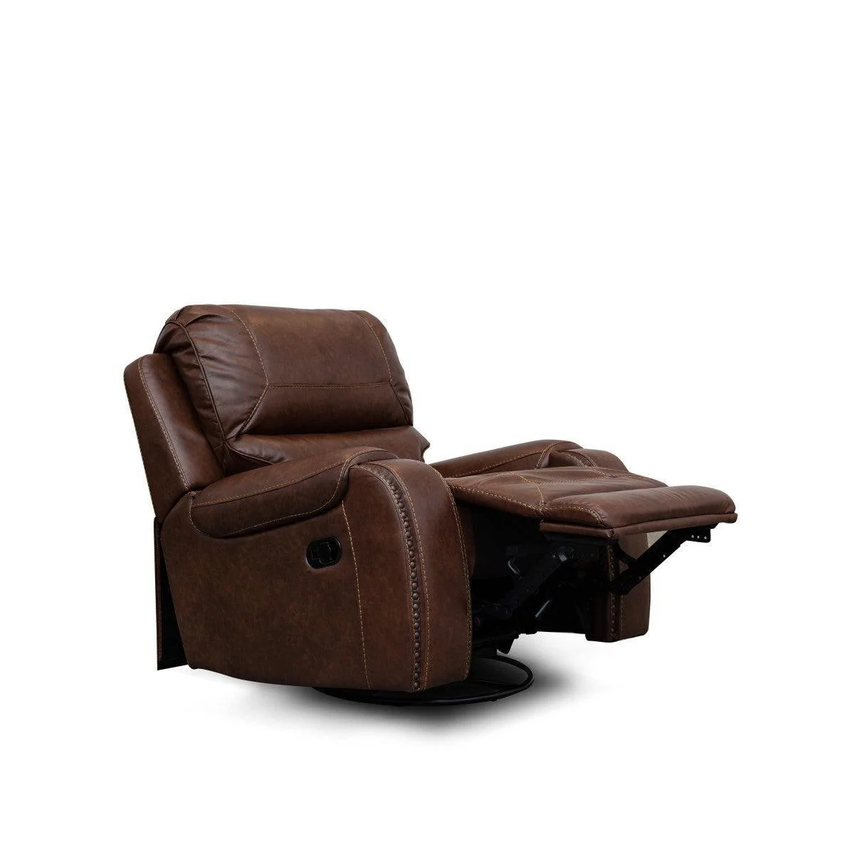 Gurro Brown Swivel Reclining Chair - Image 3