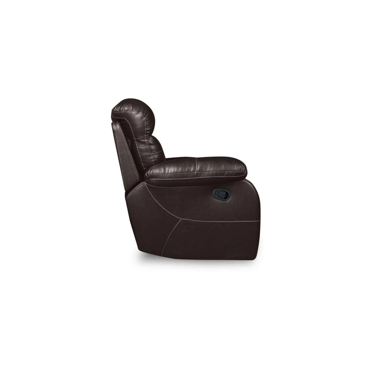 Black Faux Leather Glider Reclining Chair - Image 2