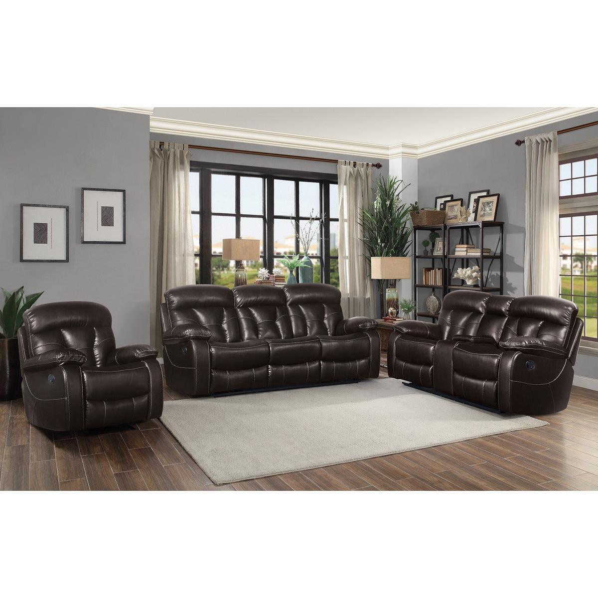 Black Motion Sofa Loveseat Power - Image 2
