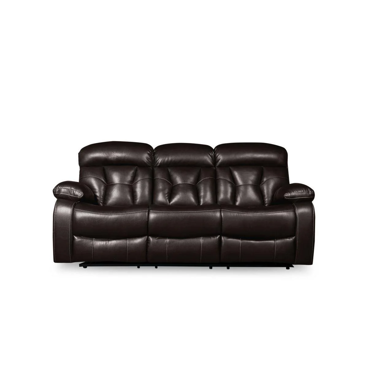 Claire Brown Power Double Reclining Sofa - Image 1