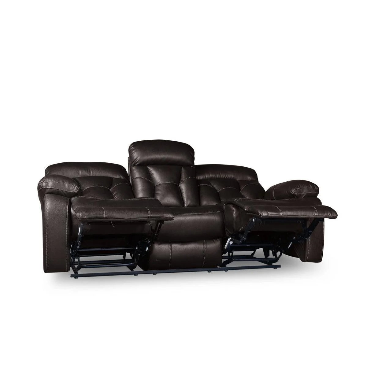 Claire Brown Power Double Reclining Sofa - Image 3