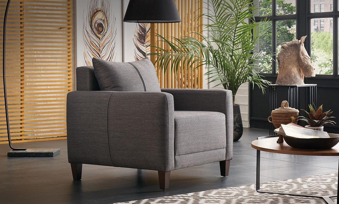 Smart Brown Armchair - Image 1