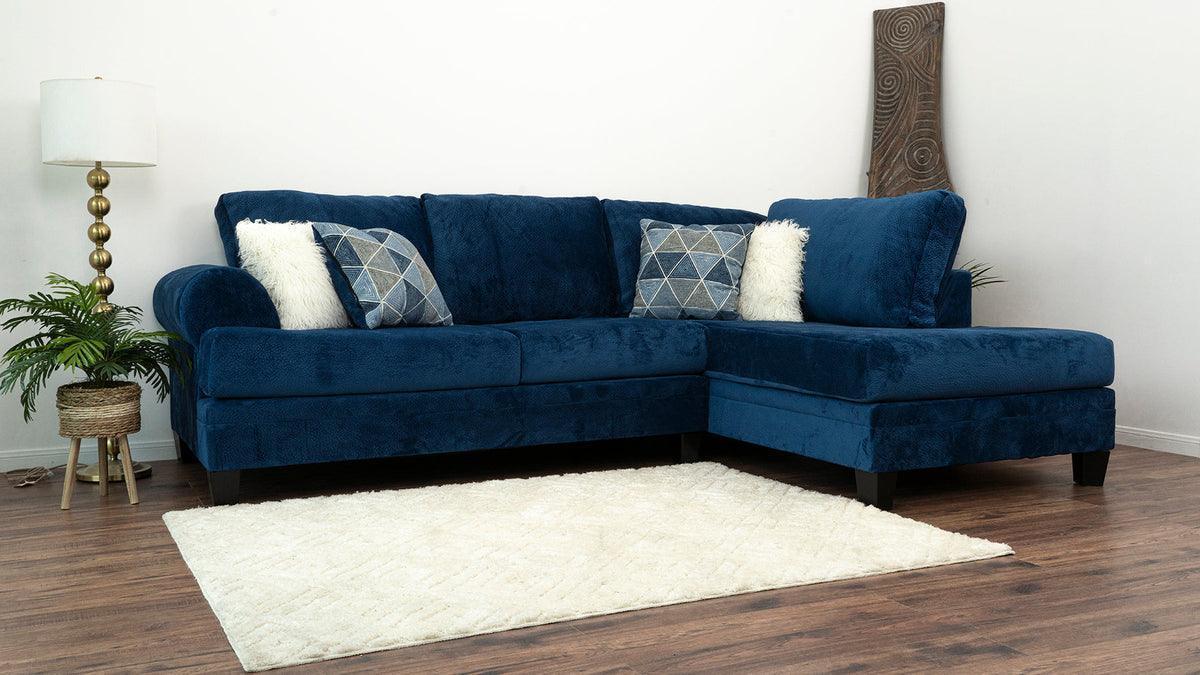 Selena Navy 124" Sectional - Image 1
