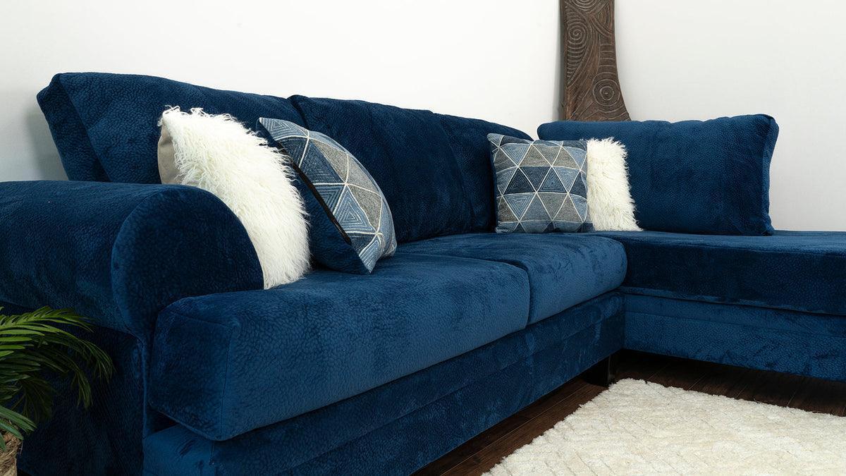 Selena Navy 124" Sectional - Image 3