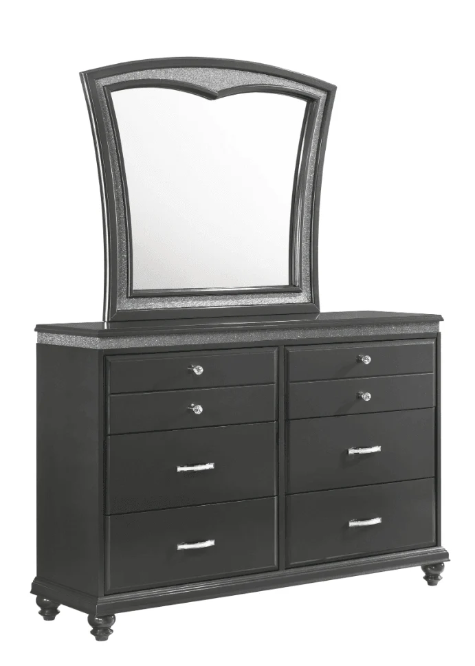 Frampton Dresser Gray Dark 8 Drawers - Image 1