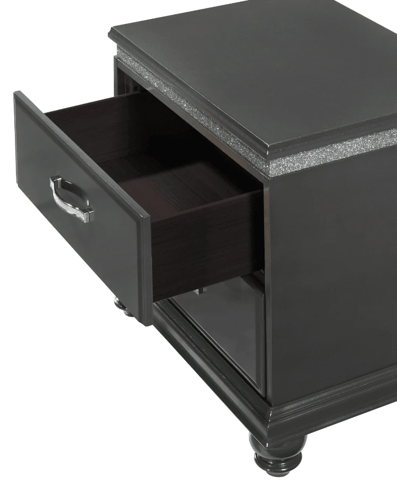 Frampton Nightstand Gray 2 Drawers - Image 2