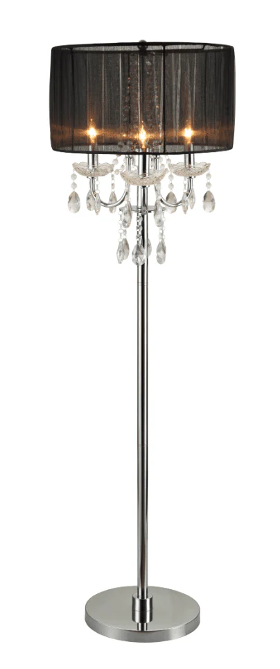 Chandelier Black Glass Table Touch Lamp - Image 3