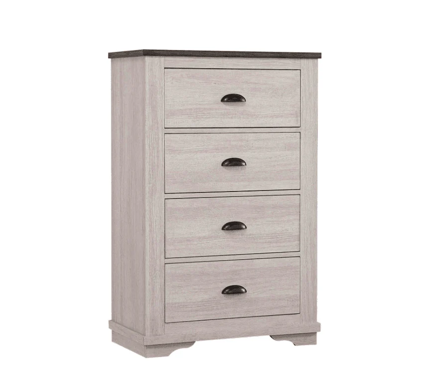 Coralee Dresser Chalk Gray 6 Drawers - Image 3