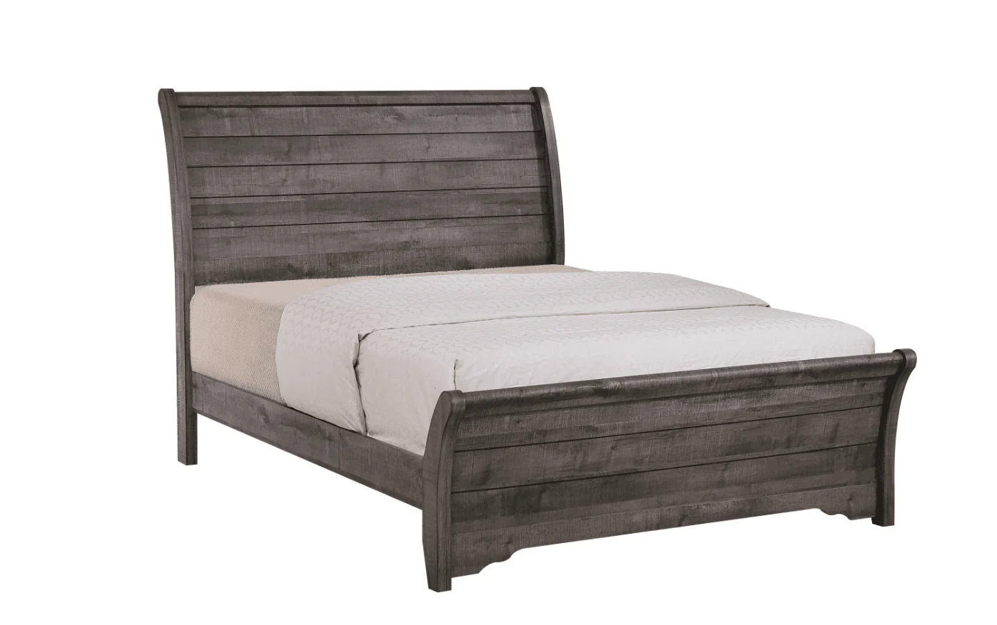 Coralee Gray Sleigh Queen Bed - Image 1
