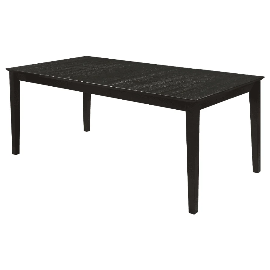 Louise Leaf Black Rectangular Dining Room Set - Image 2