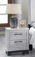 Kevin Light Gray Nightstand - Image 1