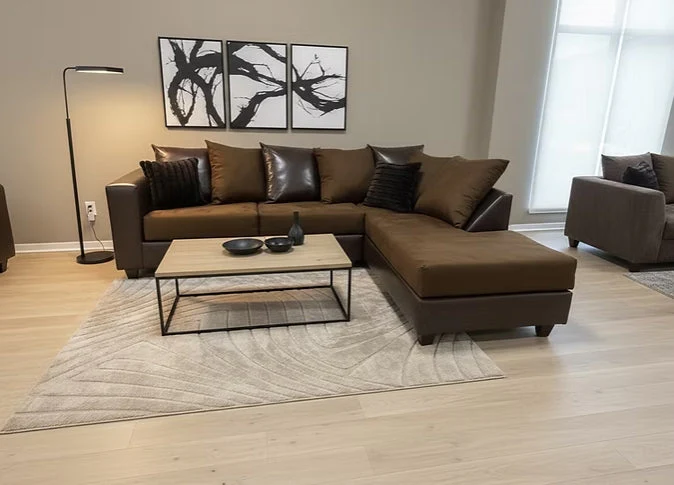 Tampa Chocolate Sectional - Image 1