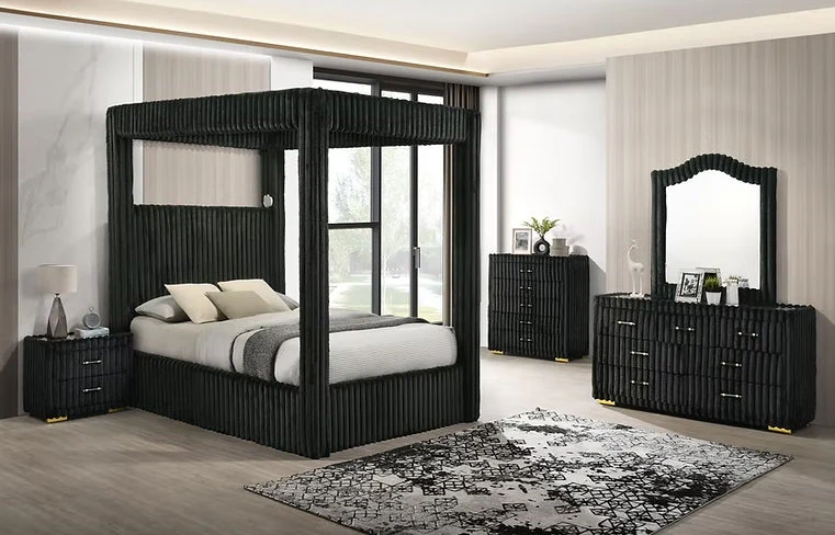 Atlam Henley Black Nightstand - Image 2