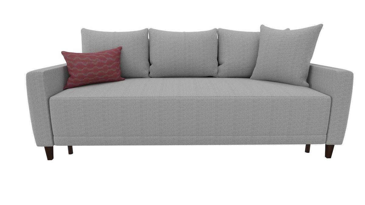 Smart Bolzoni Dark Gray 3-Seater Sofa Bed With Storage - Image 3