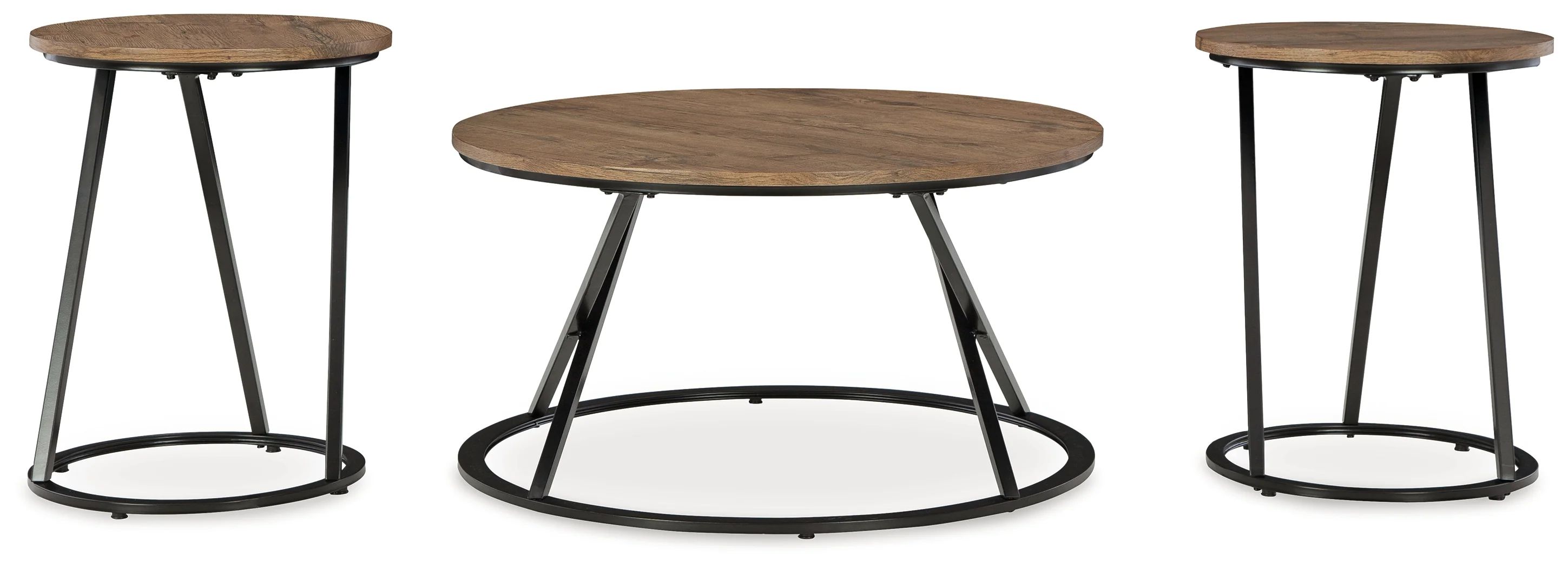 Cassbryn Brown/Black Table (Set of 3) - Image 2