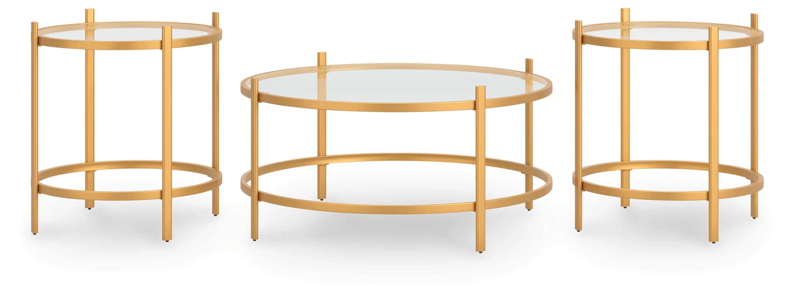 Pearlox Gold Table (Set of 3) - Image 2