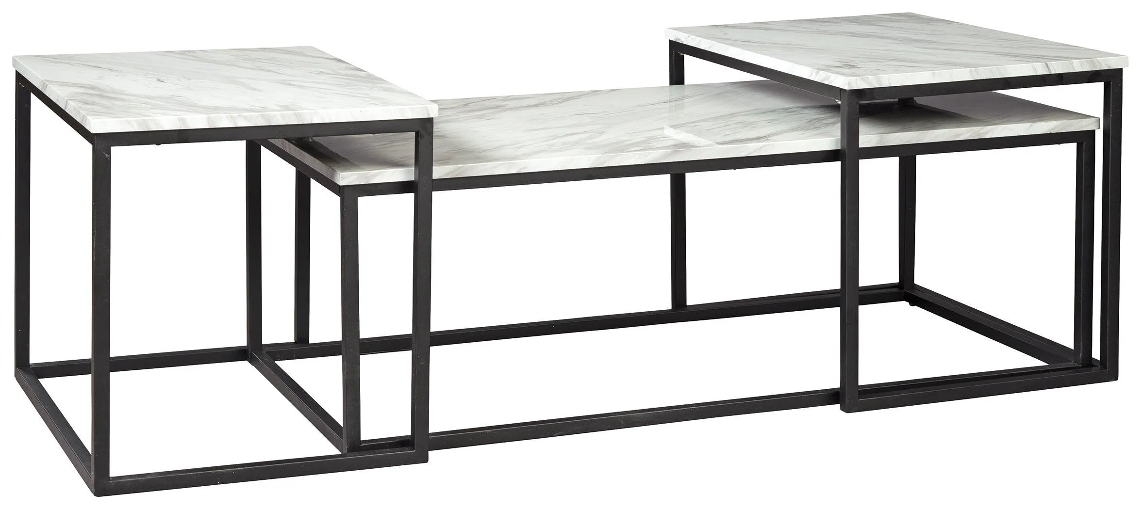 Donnesta Gray Black Table (Set of 3) - Image 2