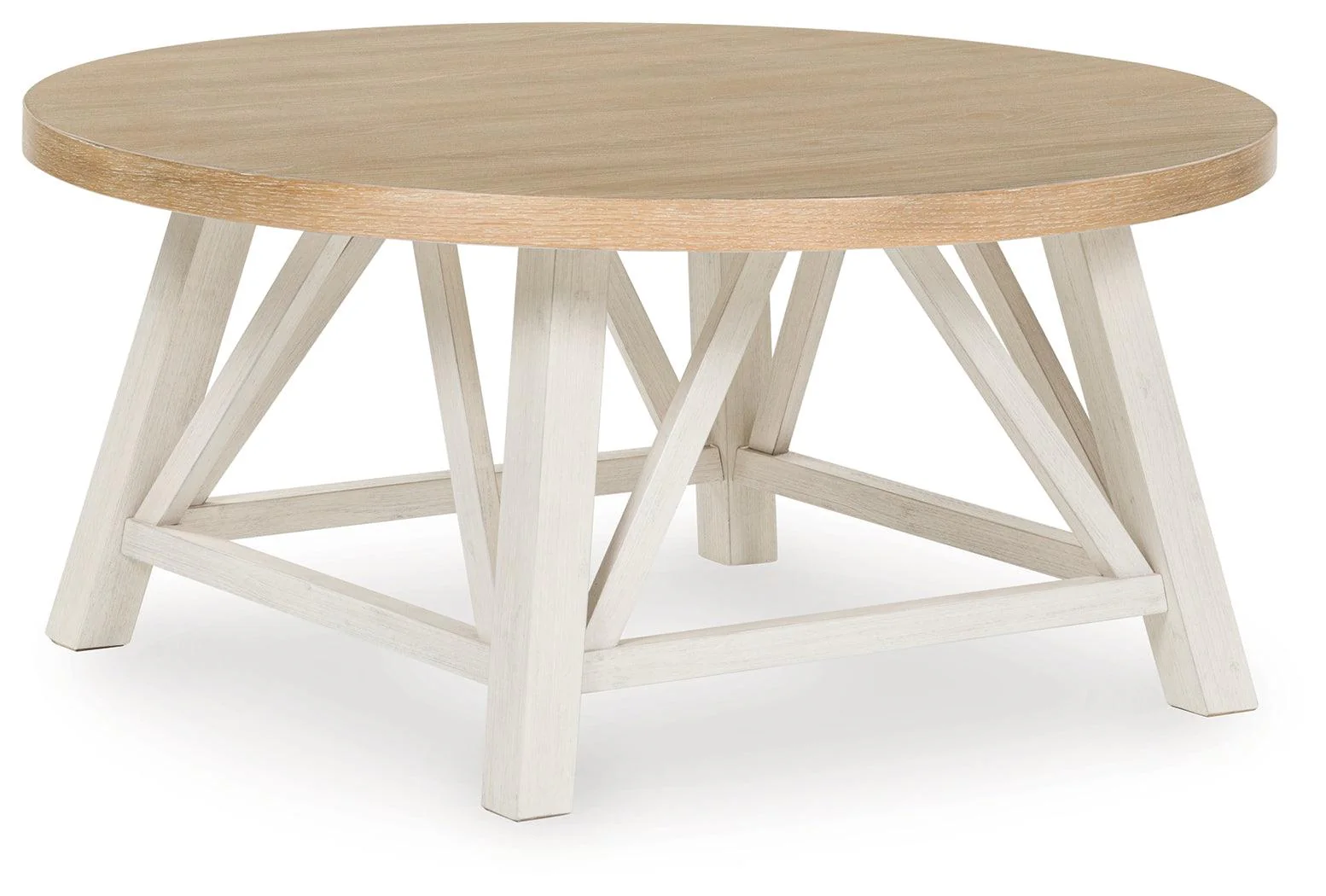 Fawndell Antique White/Brown Table (Set of 3) - Image 3