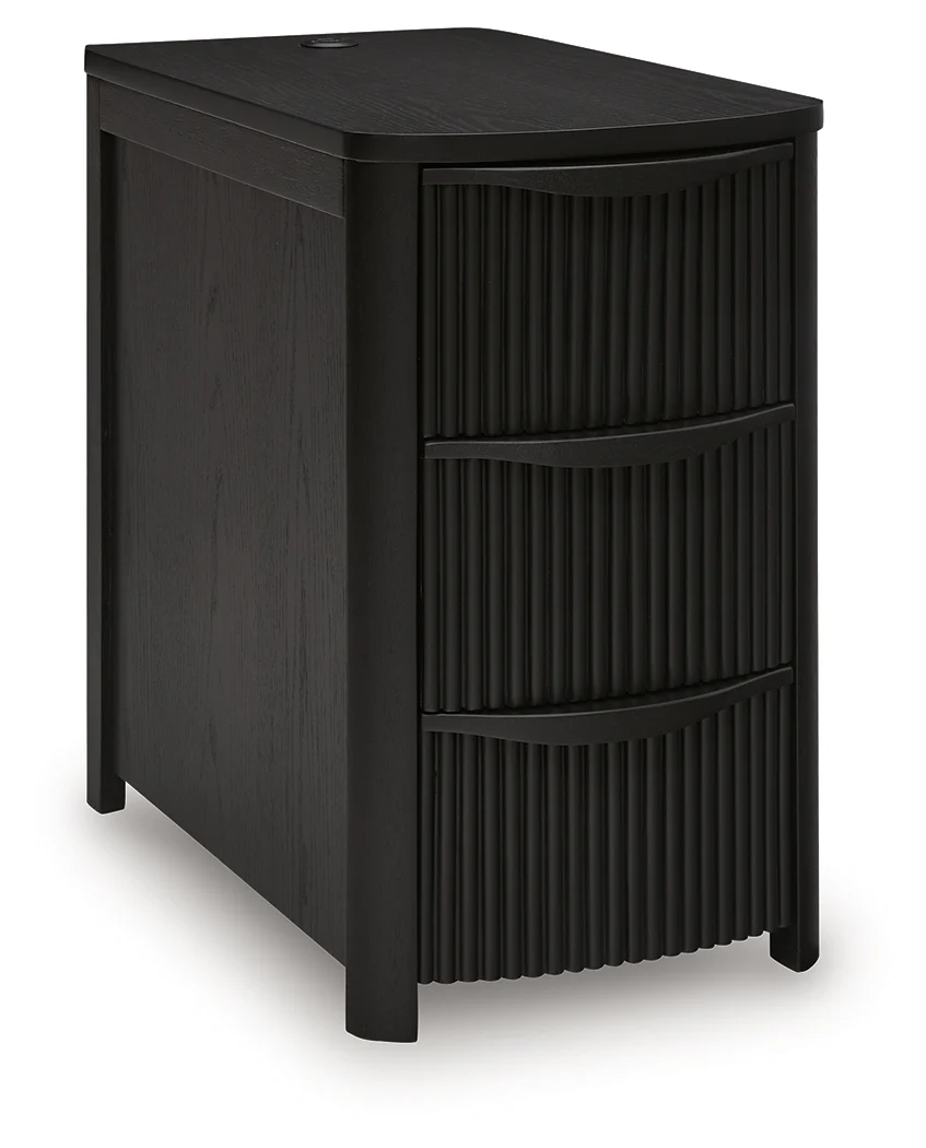 Camdill Black Chairside End Table - Image 2