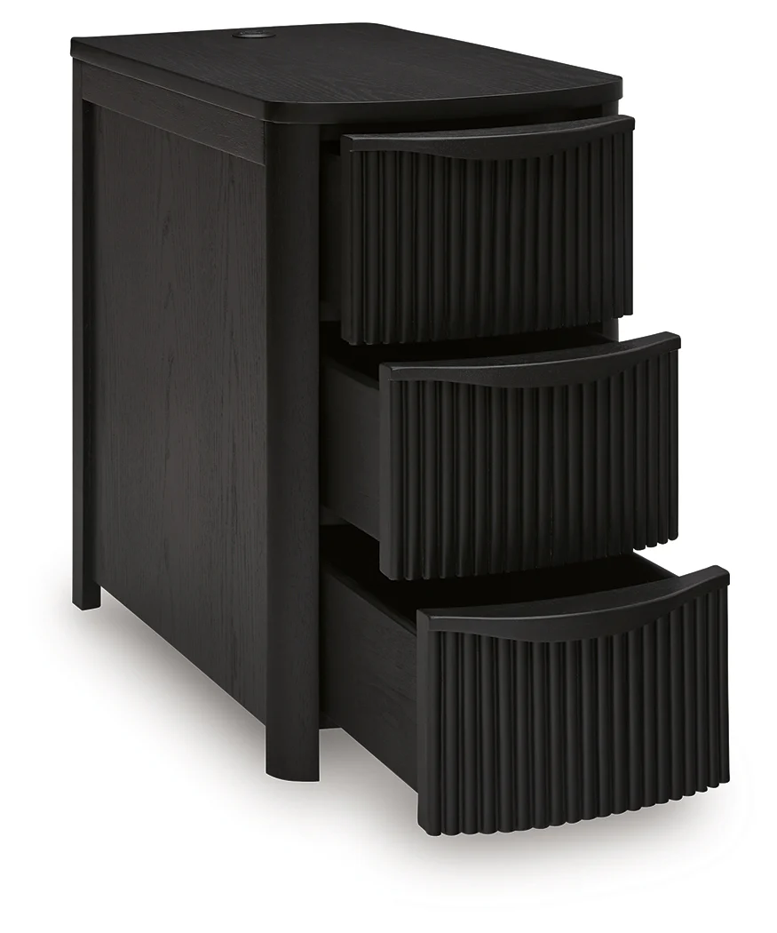 Camdill Black Chairside End Table - Image 3