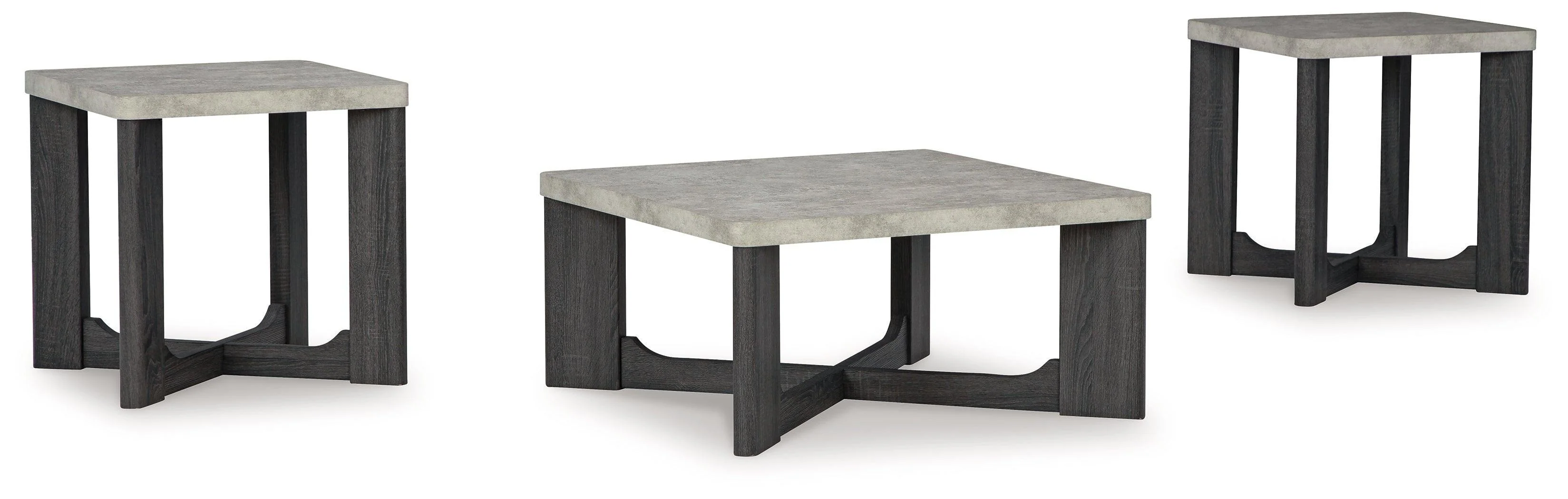 Sharstorm Two-Tone Gray Table (Set of 3) - Image 2