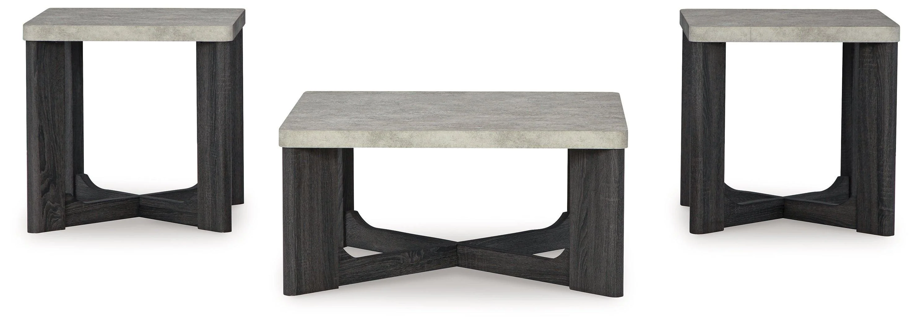 Sharstorm Two-Tone Gray Table (Set of 3) - Image 3
