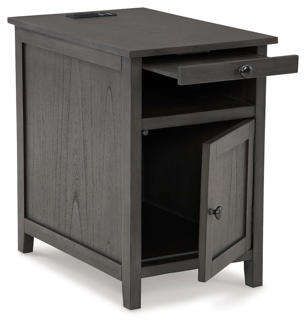 Treytown Gray Chairside End Table - Image 3