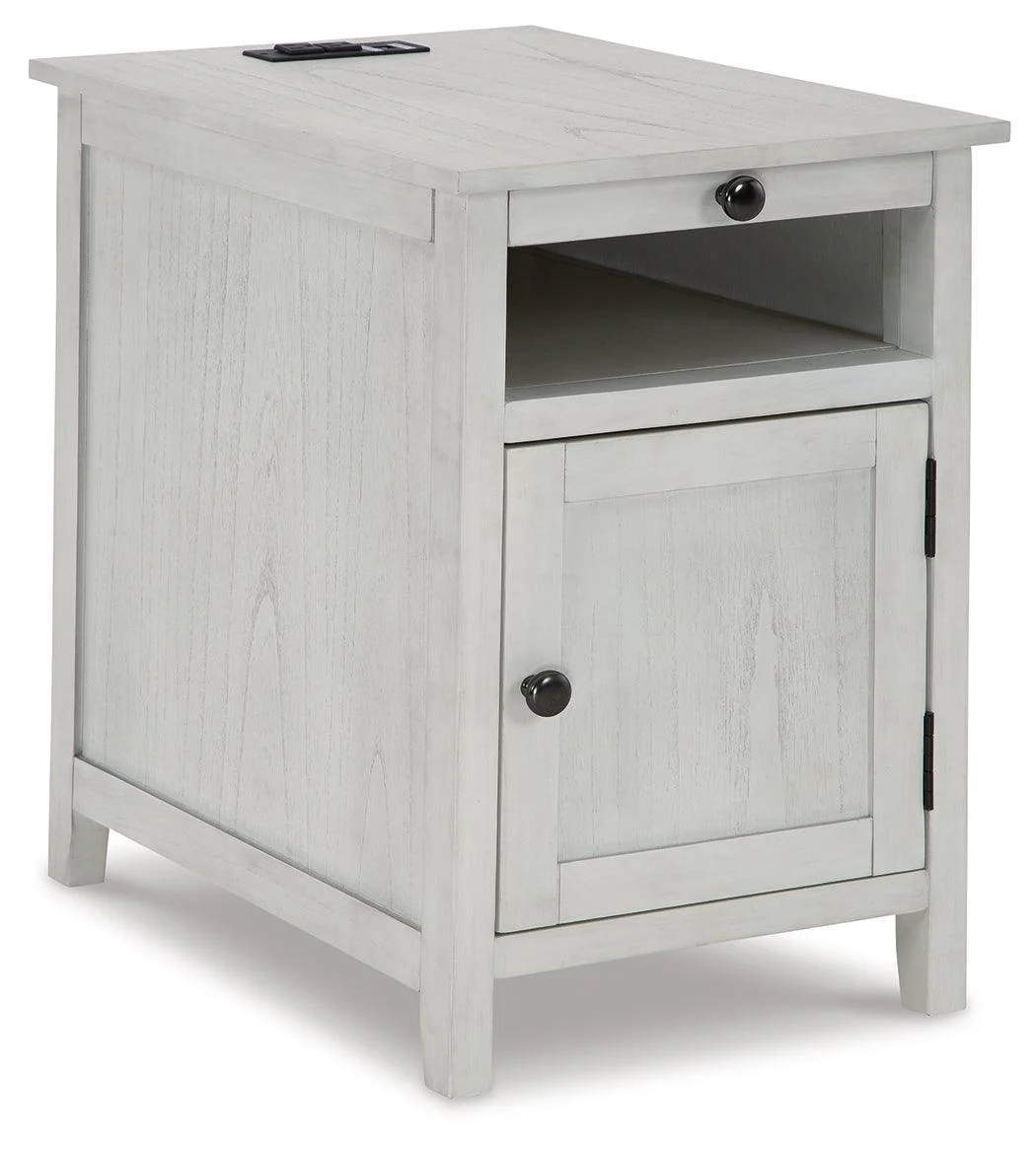 Treytown Antique White Chairside End Table - Image 2