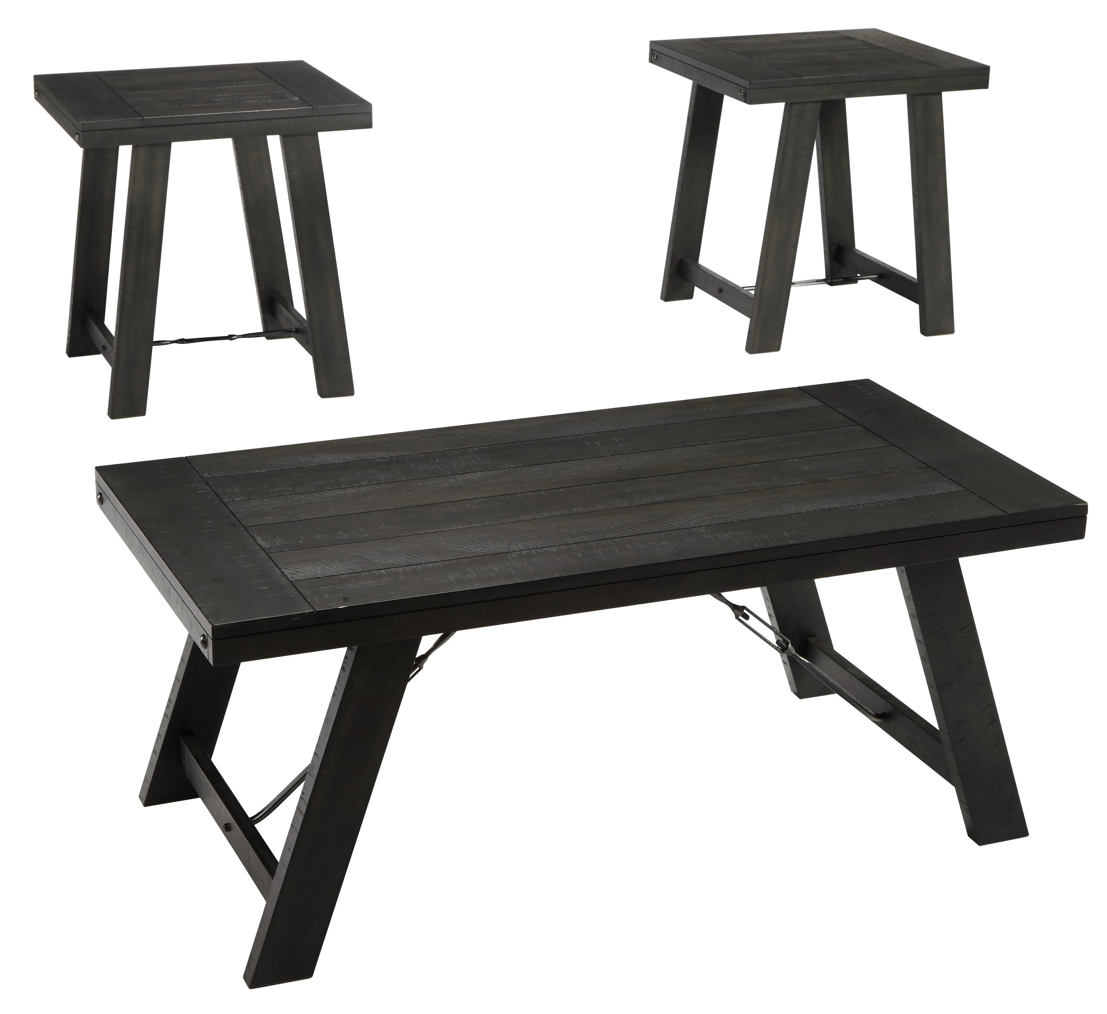 Noorbrook Black Pewter Table (Set of 3) - Image 2