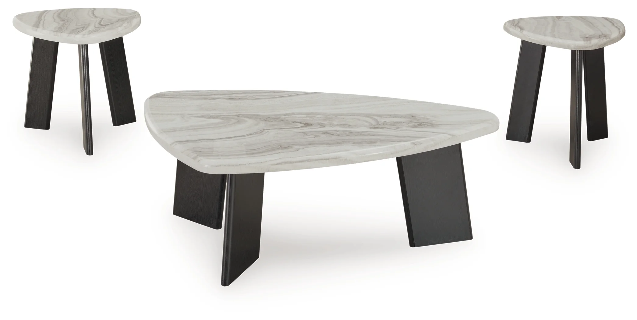 Lilyberg Gray/Black Table (Set of 3) - Image 2