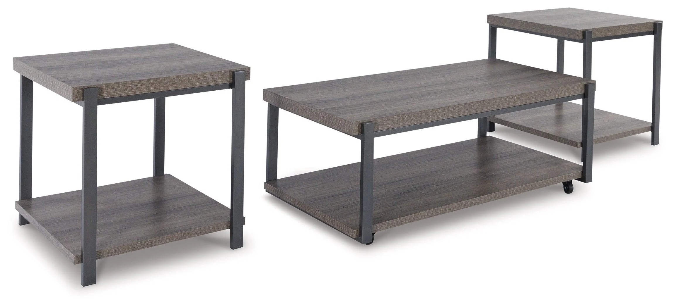 Wilmaden Gray Black Table (Set of 3) - Image 2