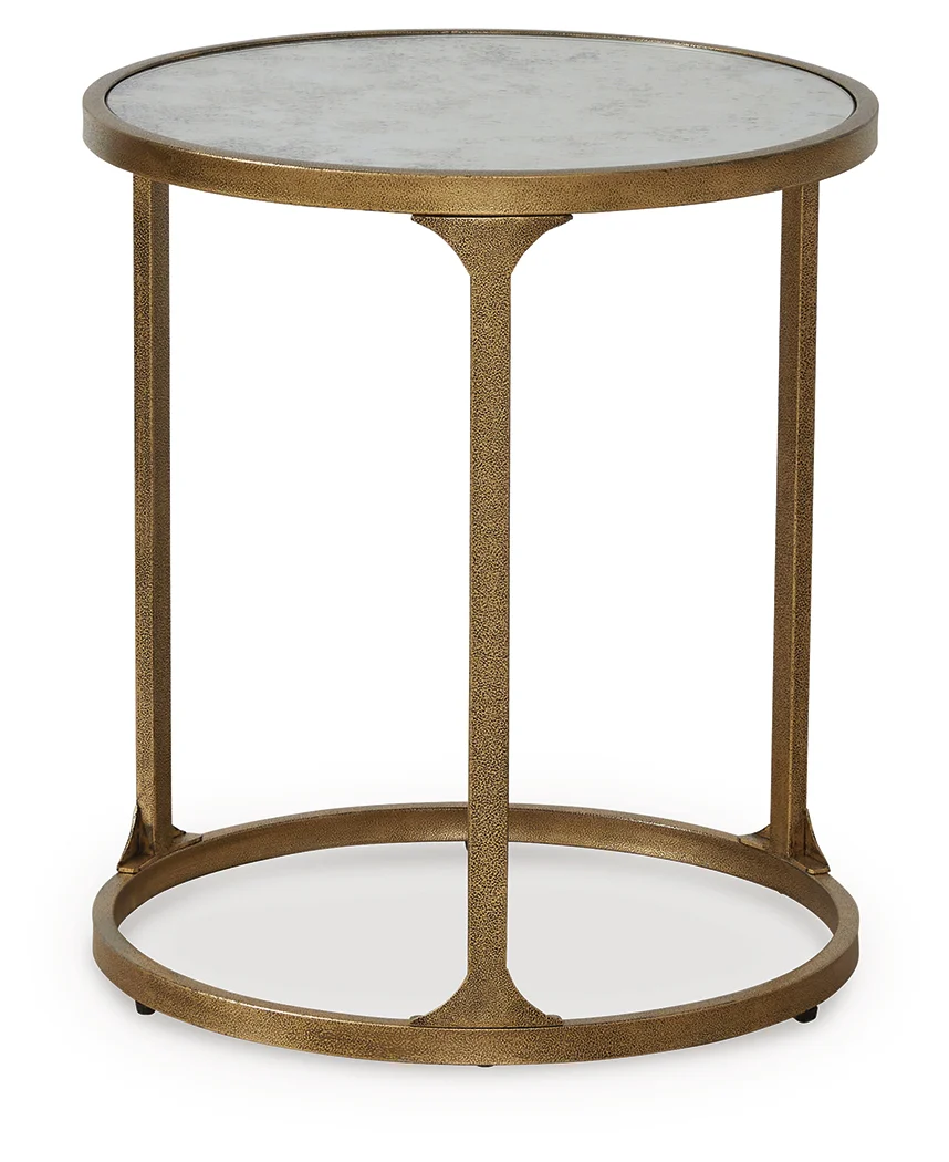 Korajane Antique Gold End Table - Image 3