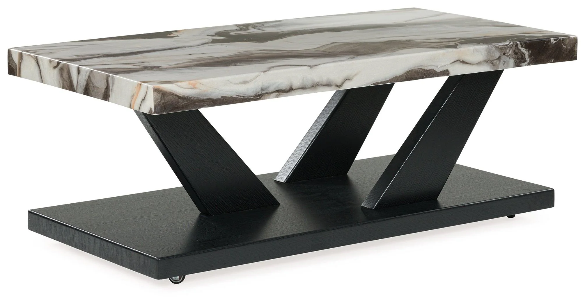 Cendill Dark Brown/White/Black Table (Set of 3) - Image 3