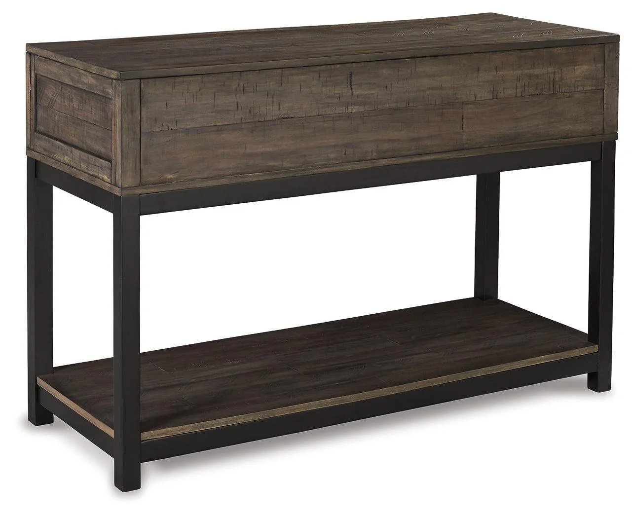 Johurst Grayish Brown Sofa Console Table - Image 3