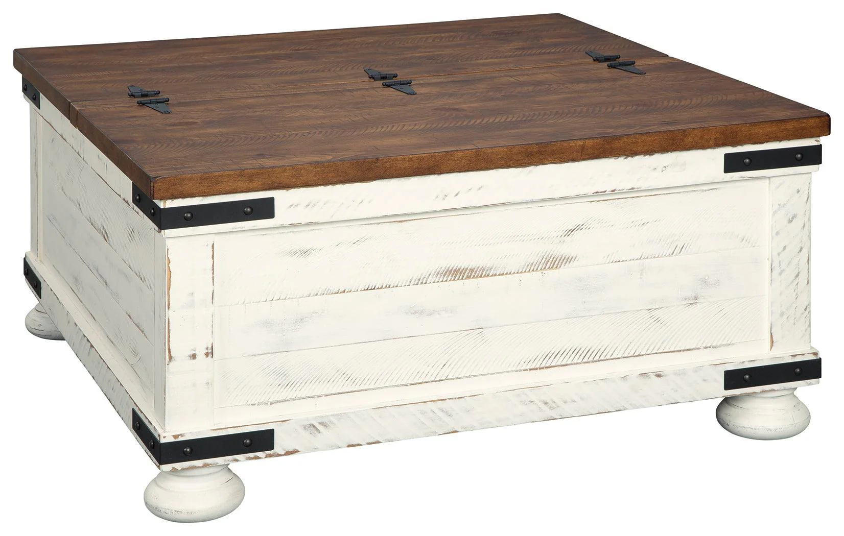 Wystfield White Brown Coffee Table - Image 2
